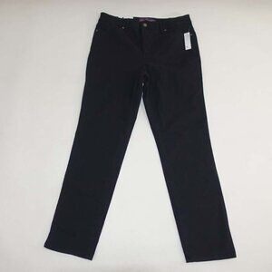 Gloria Vanderbilt Women's Amanda 2.0 Slim Leg Jeans Size 12 NWT Black High Rise